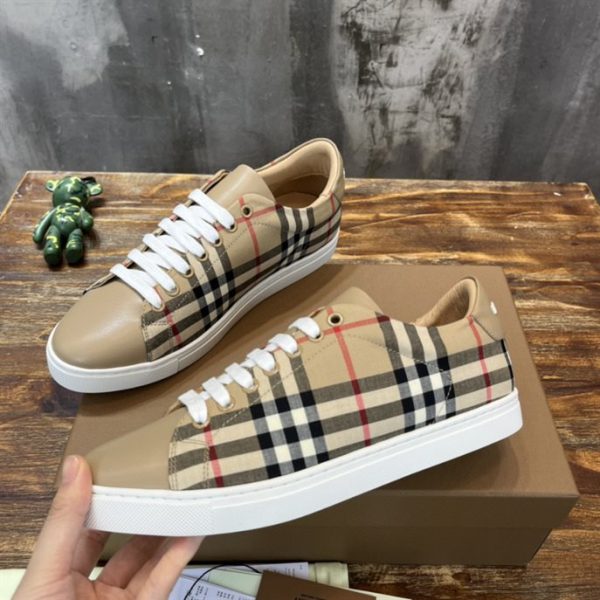 Burberry Vintage Check and Leather Sneakers - BS08