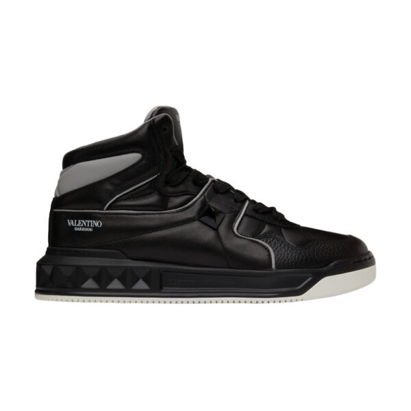 Valentino Garavani ONE STUD Mid-Top Calfskin Sneaker - VS09