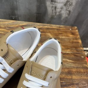 Burberry Leather and Check Cotton Sneakers - BS116