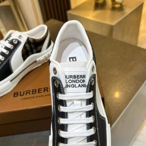 Burberry Vintage Check Cotton, Mesh and Leather Sneakers – BS19