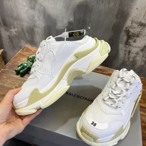 Balenciaga Triple S Mule in White - GS54