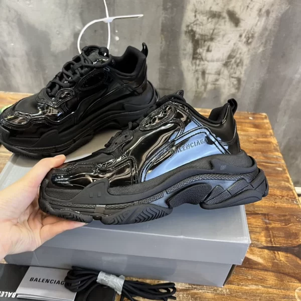 Balenciaga Women's Triple S Sneaker in Black - GS57