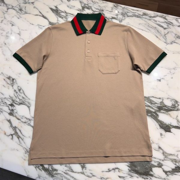 Gucci Cotton Piquet Polo with Web Collar - GT03