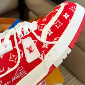 Louis Vuitton Trainer Sneaker in Red - LS115