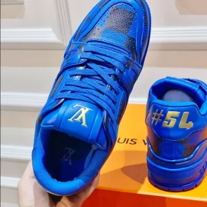 Louis Vuitton Trainer Sneakers In Blue - LS101