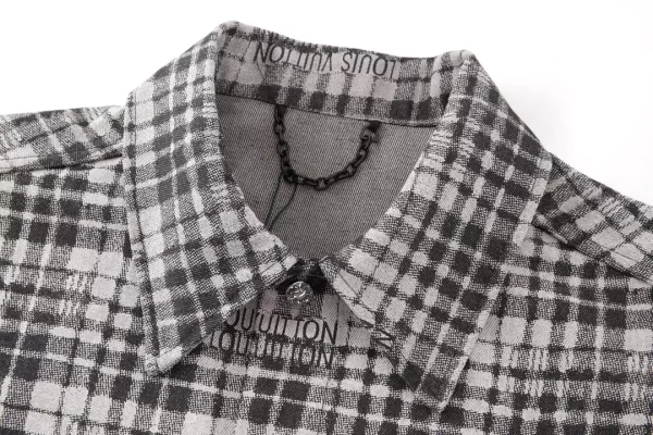 Louis Vuitton Checked Denim Overshirt