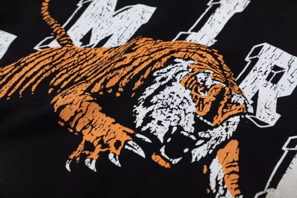 Amiri - T-shirt Black Vintage Tiger