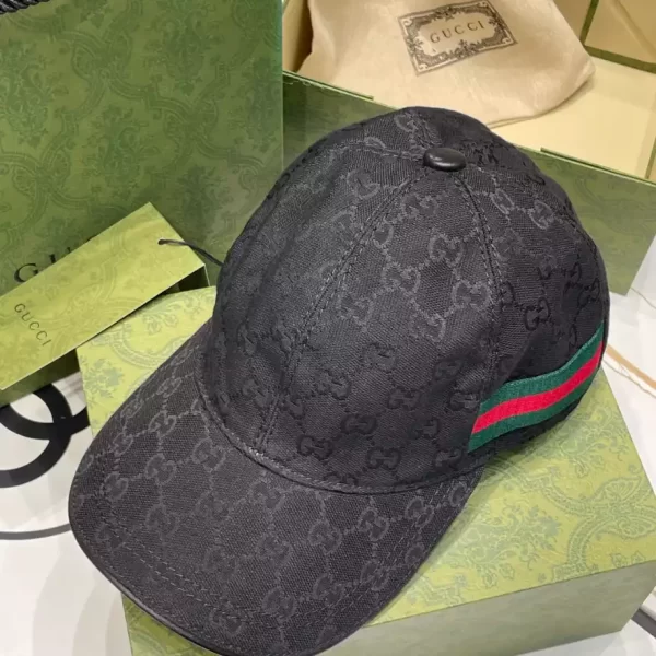 Gucci Original GG Canvas Baseball Hat With Web - C04