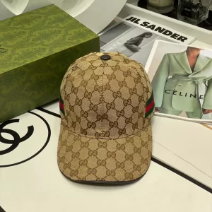 Gucci Original GG Canvas Baseball Hat With Web - C05