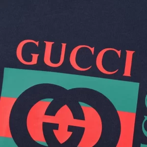 Cotton Jersey T-Shirt With Gucci Print - GT37