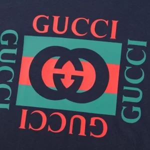 Cotton Jersey T-Shirt With Gucci Print - GT37