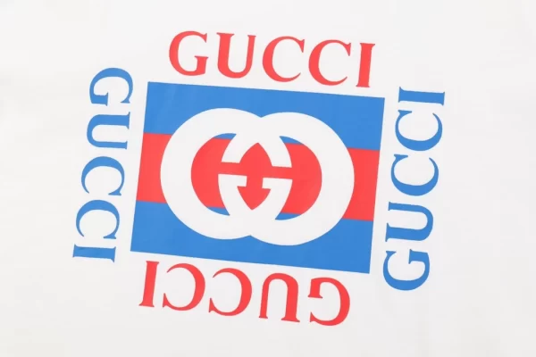 Cotton Jersey T-Shirt With Gucci Print - GT39