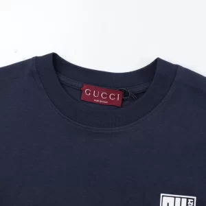 Cotton Jersey T-Shirt With Gucci Print - GT43