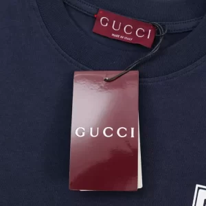 Cotton Jersey T-Shirt With Gucci Print - GT43