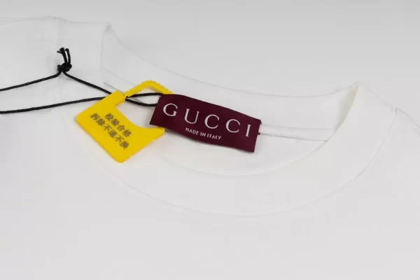 Cotton Jersey T-Shirt With Gucci Print - GT51