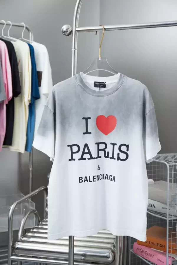 Balenciaga I Love Paris & Balenciaga T-shirt - BT33