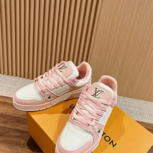 Louis Vuitton Trainer Sneaker In Pink - LS204