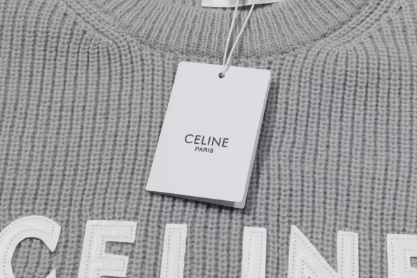 Celine Oversized Sweater In Ribbed Wool - HC02