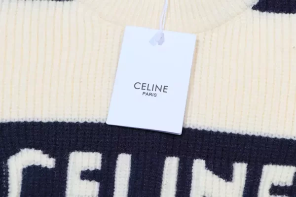 Celine Oversized Sweater In Striped Cotton - HC04