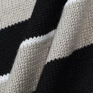 Celine Striped Triomphe Crew Neck Sweater In Wool - HC01