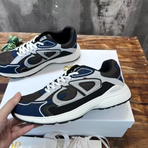 Dior B30 Sneaker Blue and Dior Gray Technical Fabric - DS81