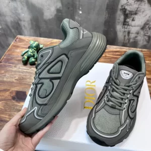 Dior B30 Sneaker Olive Mesh and Technical Fabric - DS99