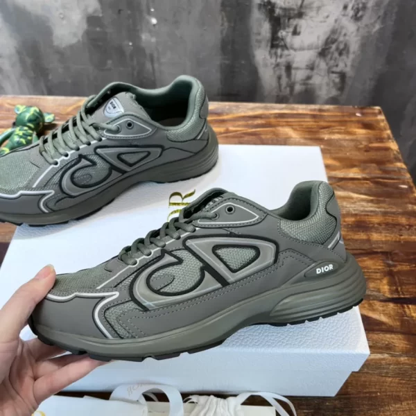 Dior B30 Sneaker Olive Mesh and Technical Fabric - DS99