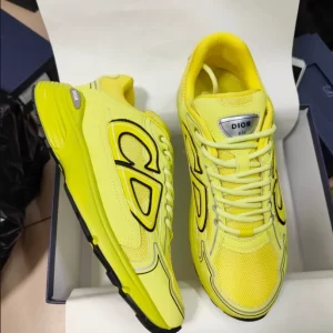 Dior B30 Sneaker Yellow Mesh and Technical Fabric - DS87