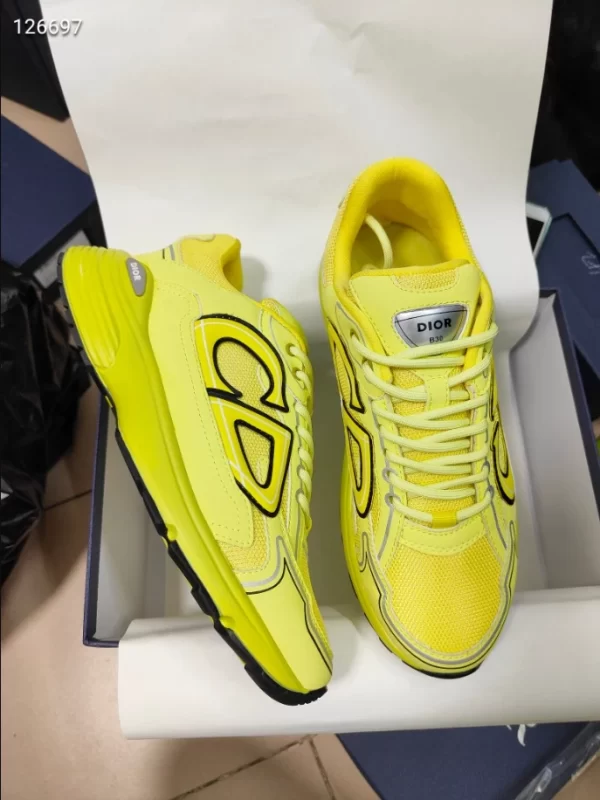 Dior B30 Sneaker Yellow Mesh and Technical Fabric - DS87