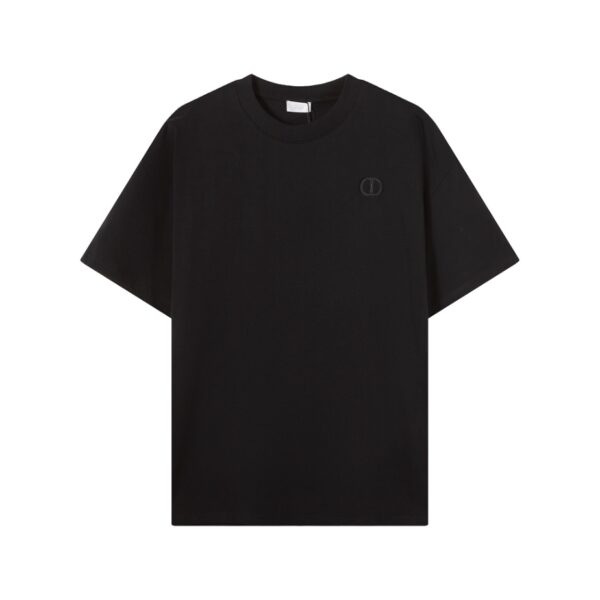 Dior CD Icon Relaxed-Fit T-Shirt Black Cotton Jersey - DT39