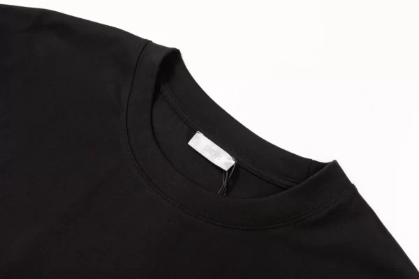 Dior CD Icon Relaxed-Fit T-Shirt Black Cotton Jersey - DT39