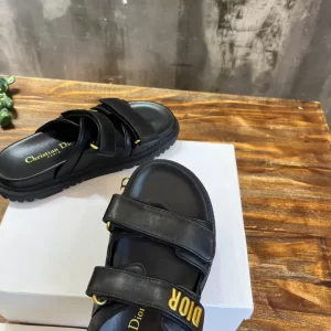 Dioract Slide Black Lambskin - SD18