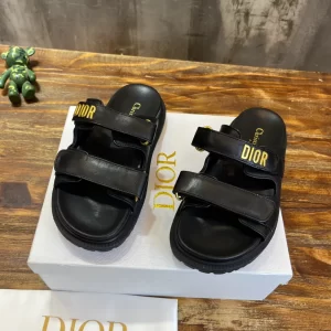 Dioract Slide Black Lambskin - SD18