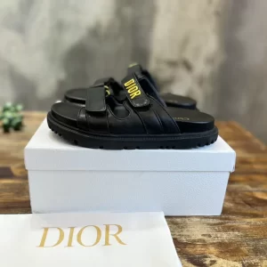 Dioract Slide Black Lambskin - SD18