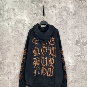 Balenciaga Logo Printed Oversized Hoodie