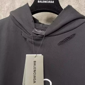 Balenciaga Lovey Hoodie Oversized in Black and White - HB12