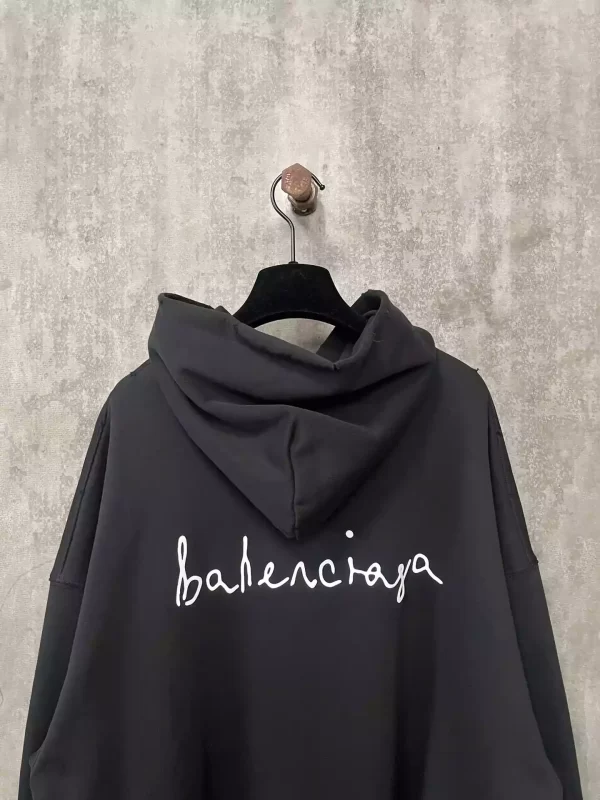 Balenciaga Lovey Hoodie Oversized in Black and White - HB12