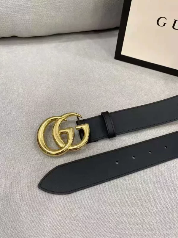 Gucci Marmont Leather Belt With Shiny Buckle - GB24