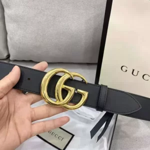 Gucci Marmont Leather Belt With Shiny Buckle - GB24