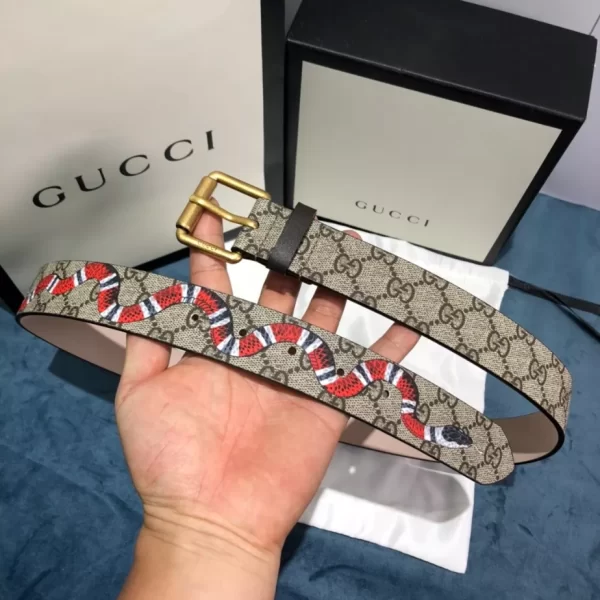 Gucci Snake Print Supreme Belt - GB14