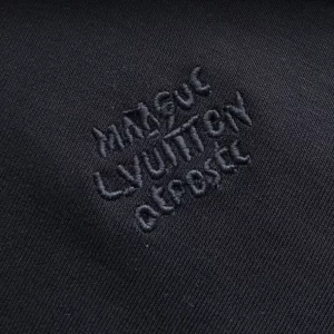 LV Embroidered Jersey Zip Through Hoodie - HL40