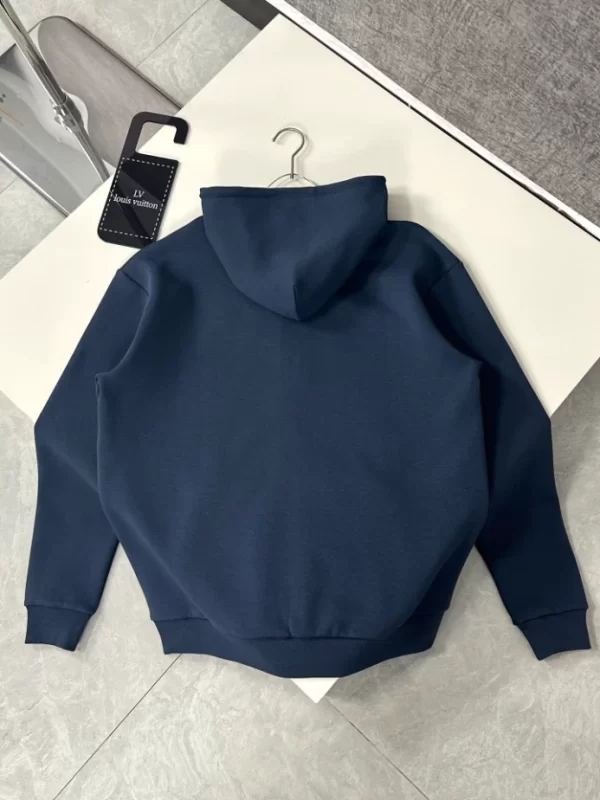 LV Embroidered Jersey Zip Through Hoodie - HL48