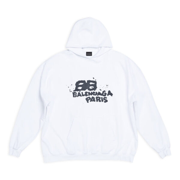 Balenciaga Hand-Drawn BB Icon Hoodie Large Fit - HB20