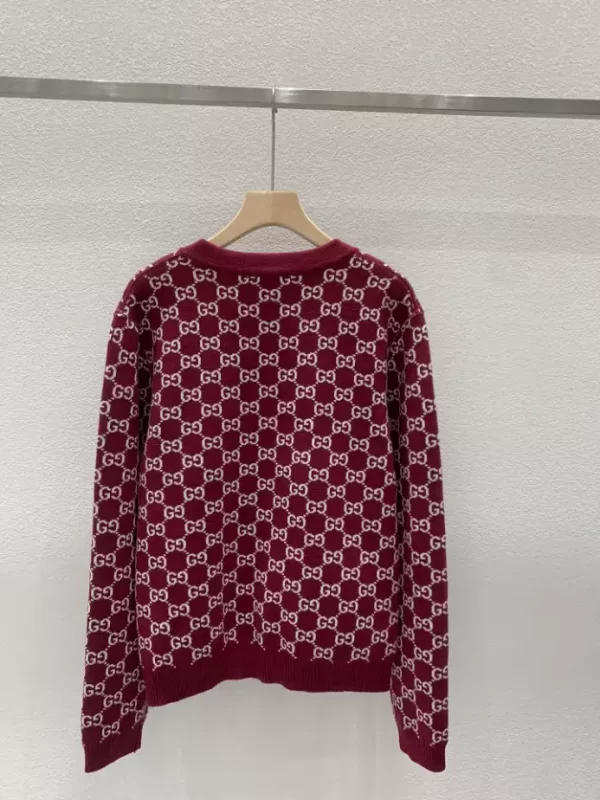 Gucci Reversible GG Wool Jacquard Cardigan