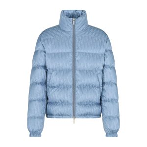 Dior Oblique Down Jacket Blue Technical Jacquard - DK09