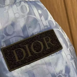 Dior Oblique Down Jacket Blue Technical Jacquard - DK09