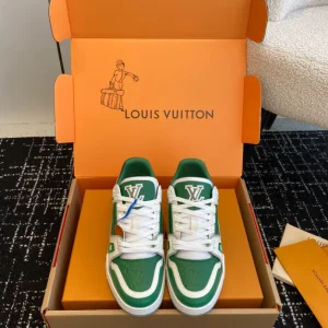 Louis Vuitton Trainer Sneaker In Borneo Green - LS231