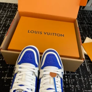 Louis Vuitton Trainer Sneaker In Gaston Blue - LS233