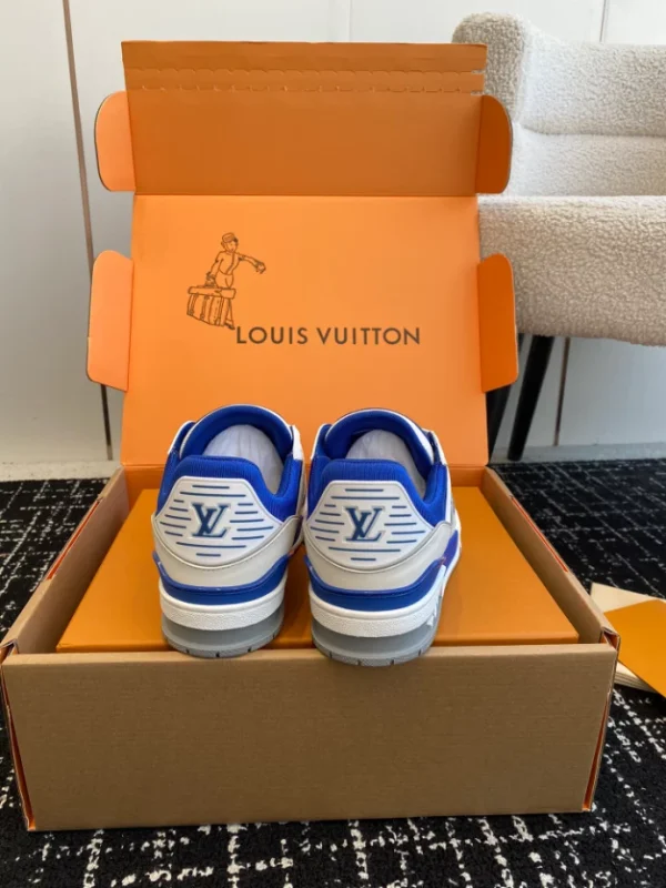 Louis Vuitton Trainer Sneaker In Gaston Blue - LS233