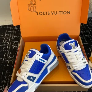 Louis Vuitton Trainer Sneaker In Gaston Blue - LS233